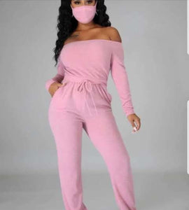 SNUGGIE OFF THE SHOULDER  TWO PIECE SET