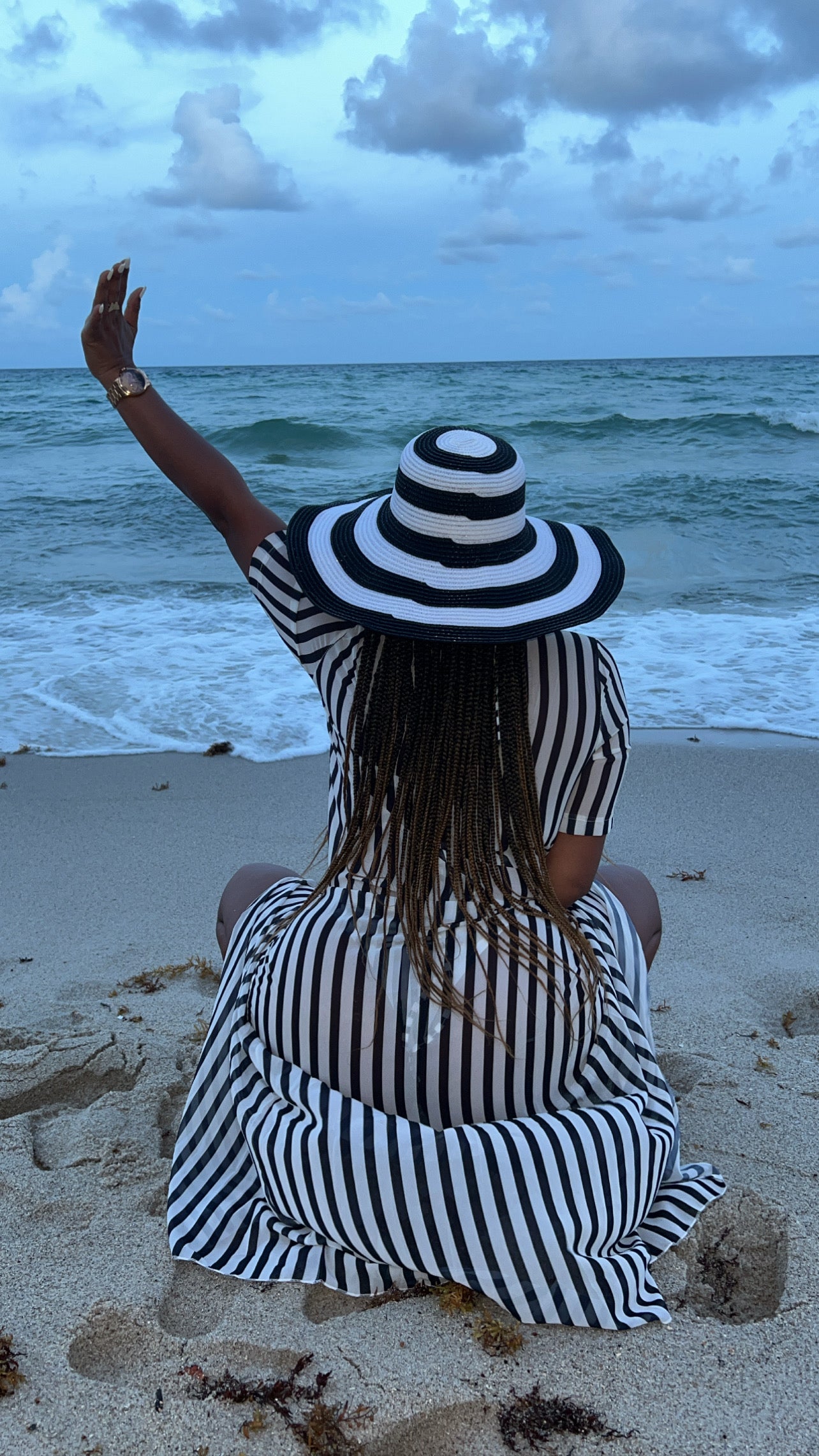 CANDY STRIPE 3 PIECE SWIMSUIT