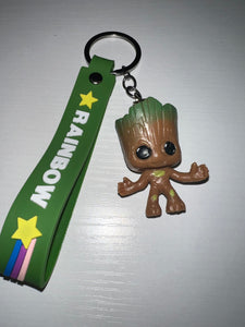 Anime characters & Groot Keychains