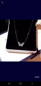 14K GOLD PLATED BUTTERFLY NECKLACE